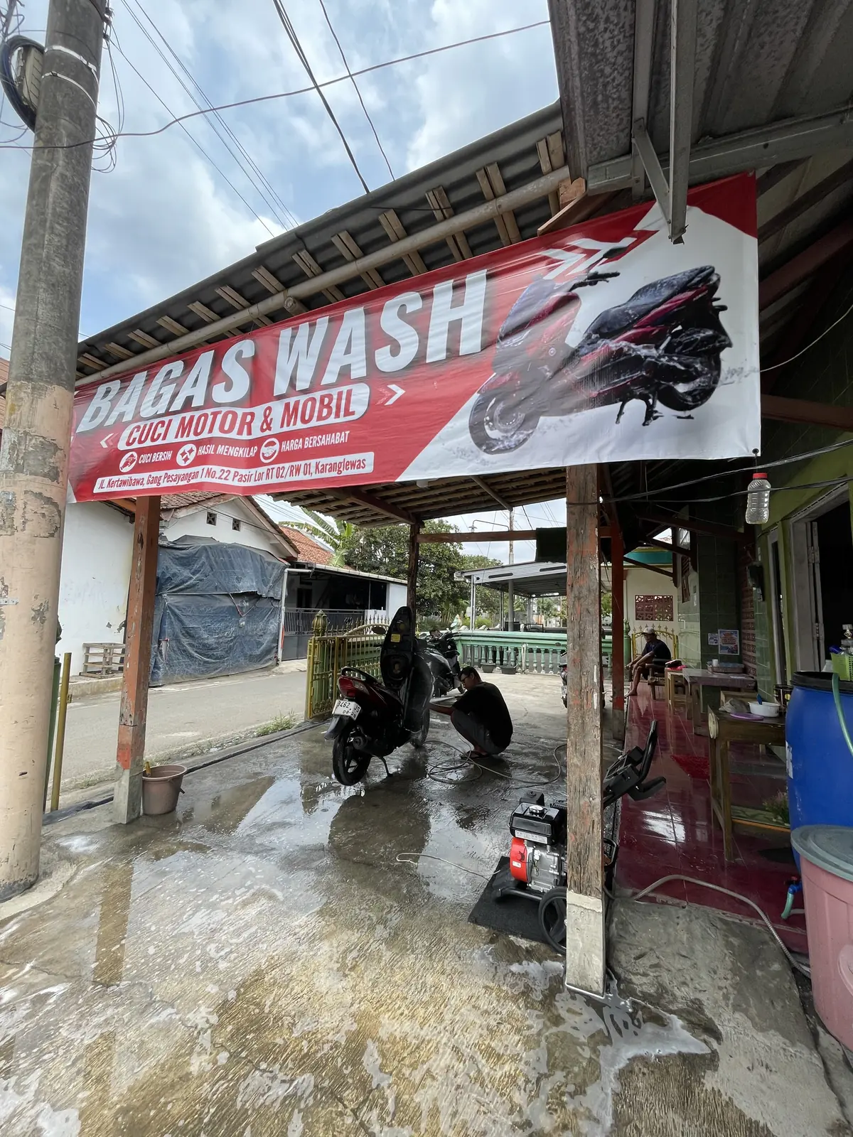 Tampak depan BAGAS WASH